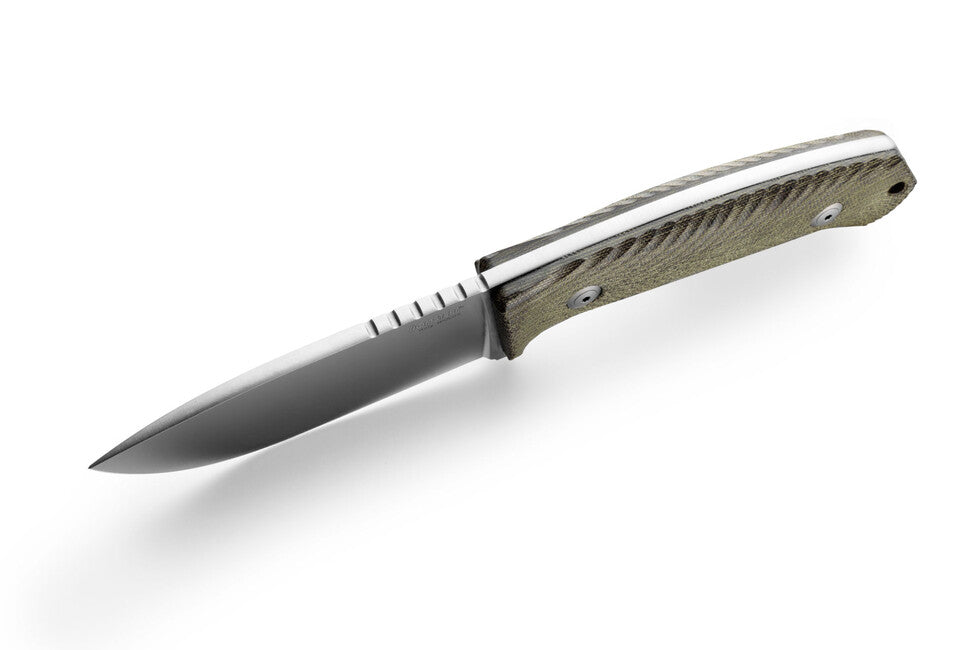 Lionsteel M3 pugnale da caccia, con manico in tela verde