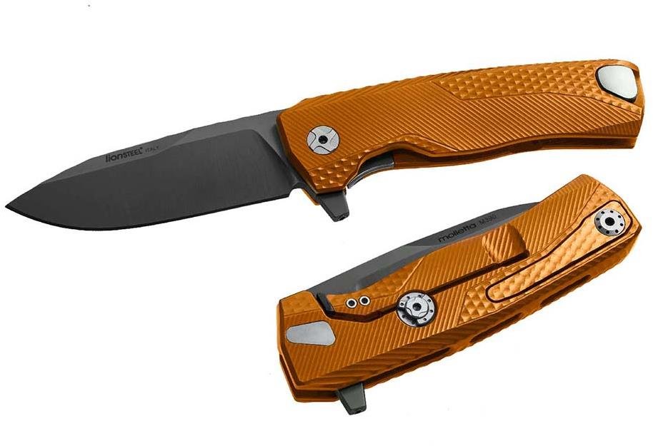 Lionsteel ROK A OB coltello tascabile di lusso con manico in alluminio massiccio