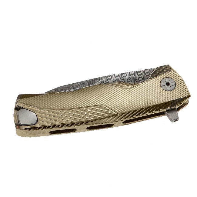 Lionsteel ROK DD GL coltello di lusso con manico in titanio massiccio
