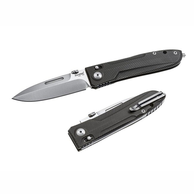 Lionsteel Big Daghetta solido coltello da tasca con lama in acciaio di alta qualitá D2 8710 GY