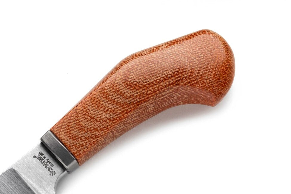 Lionsteel Willy WL1 CVN Coltello a lama fissa con manico in micarta, verde