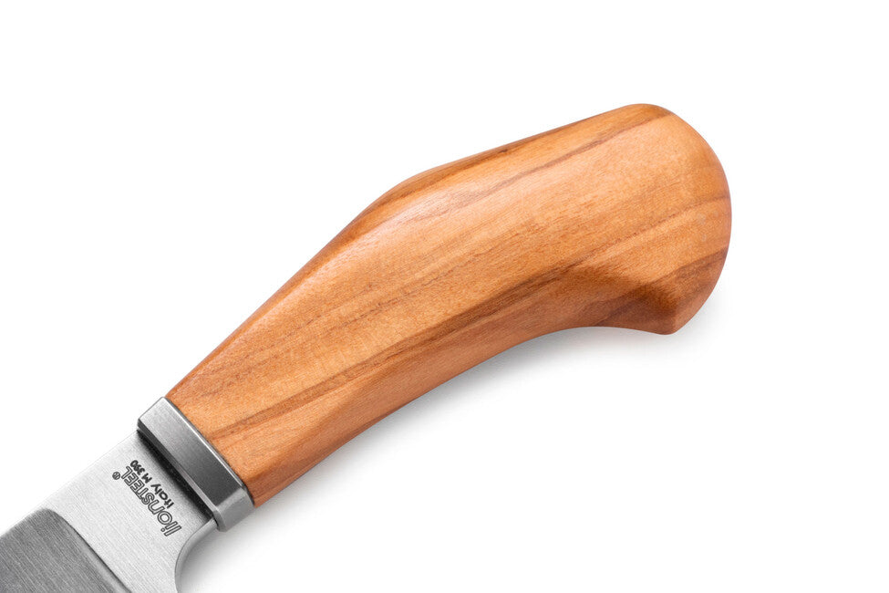 Lionsteel Willy WL1 UL coltello a lama fissa con manico in legno d'olivo