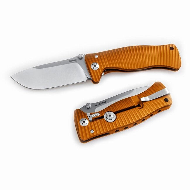 Lionsteel Robusto coltello tascabile con lama lucida, os