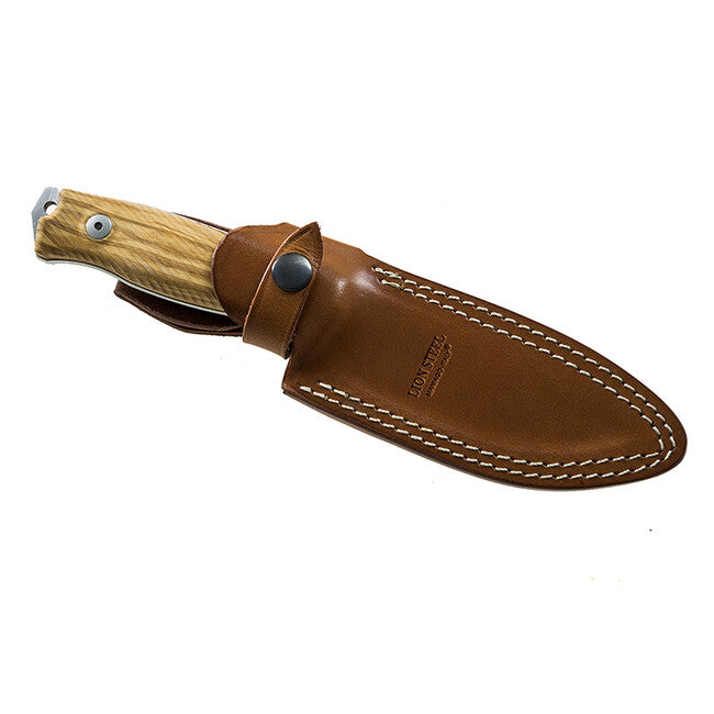 Lionsteel M5 UL pugnale medio lungo con manico in legno d'ulivo.
