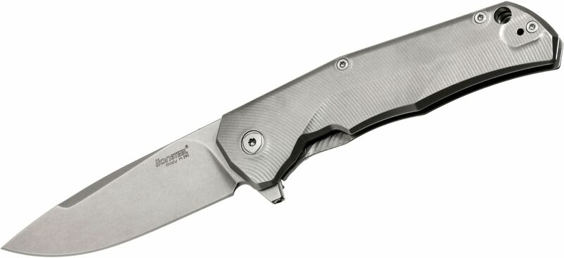 Lionsteel Coltello da tasca molto robusto con lama M390 TRE BL