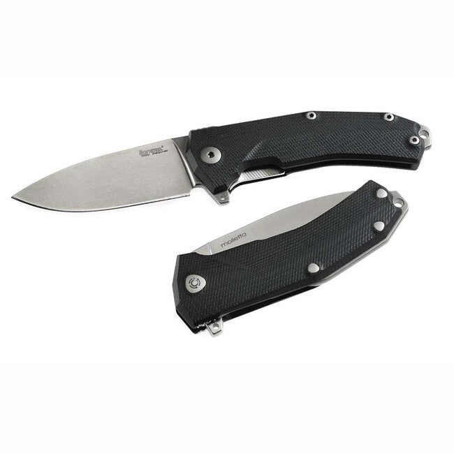 Lionsteel Coltello da tasca molto robusto con lama Sleipner KUR BBK