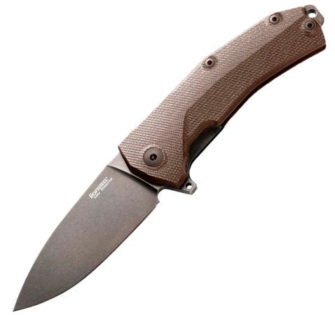 Lionsteel Coltello da tasca molto robusto con lama Sleipner KUR BBR