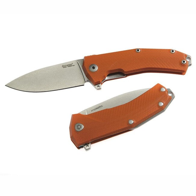 Lionsteel Coltello da tasca molto robusto con lama Sleipner KUR OR