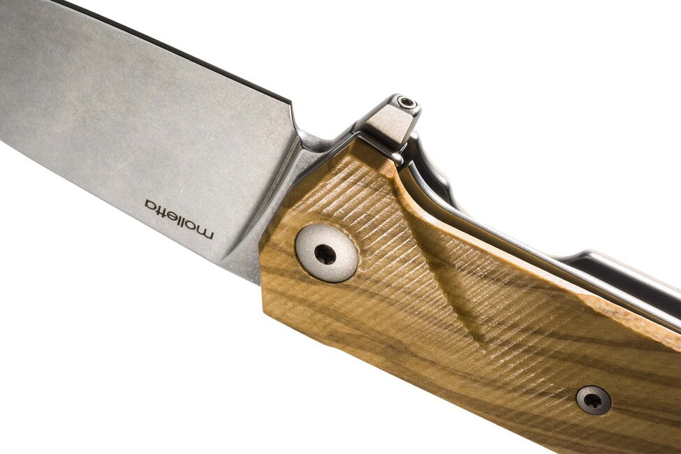 Lionsteel Coltello da tasca molto robusto con lama Sleipner KUR UL