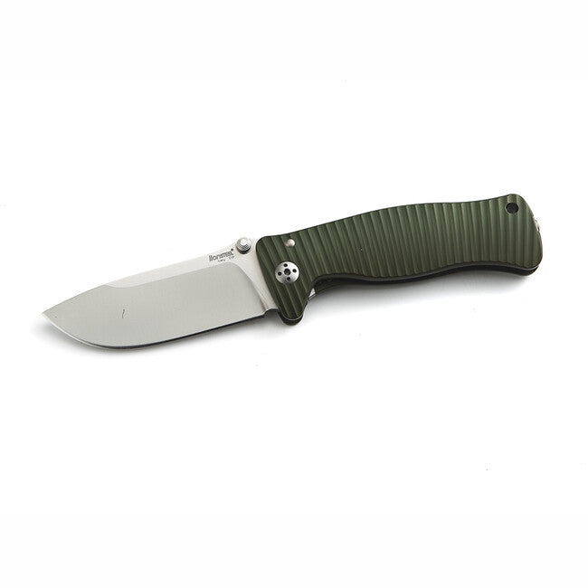 Lionsteel Coltello da tasca molto robusto con lama in acciaio Sleipner SR2A GS