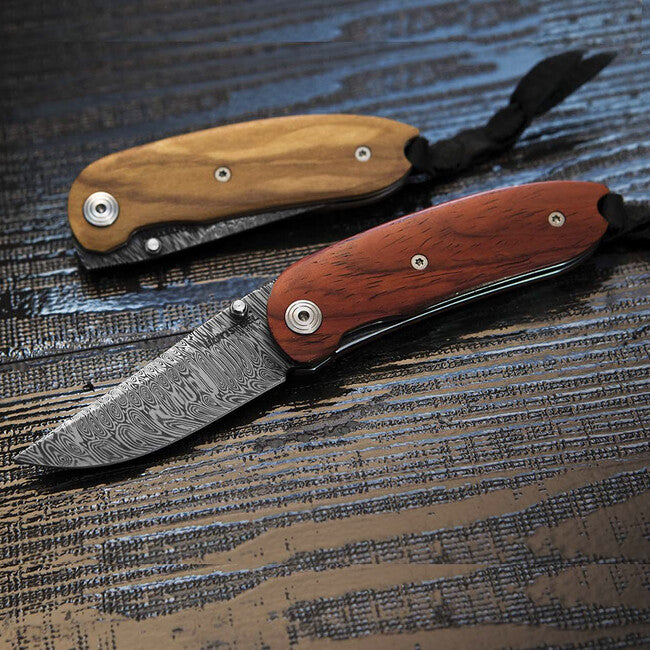 Lionsteel 8210D UL coltello con lama in acciaio damascato