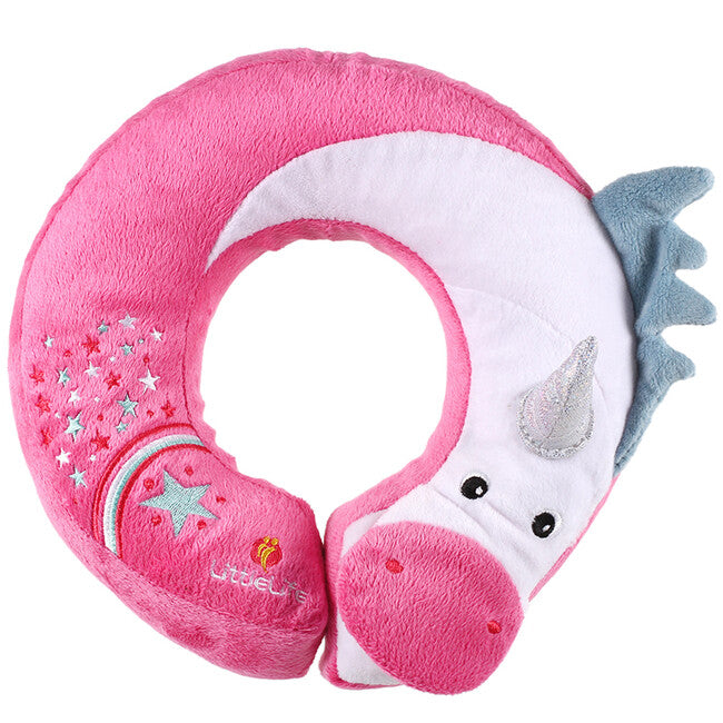 LittleLife Unicorno cuscino da viaggio per bambini, unicorno