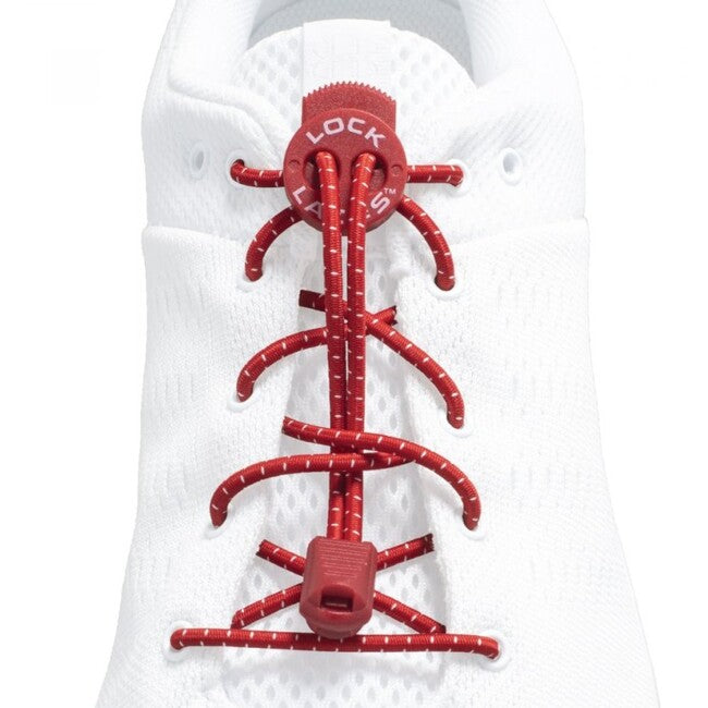 Lock Laces lacci per scarpe, rosso