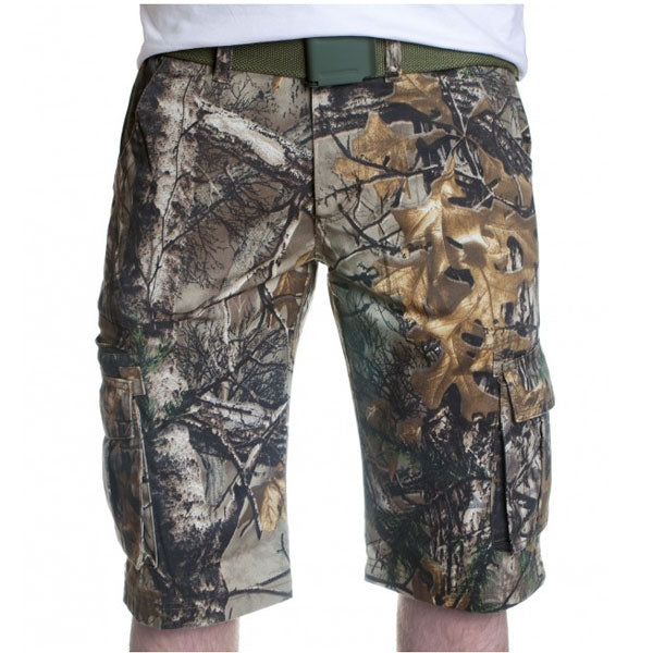 Loshan Kerry pantaloncini motivo Real tree, scuro