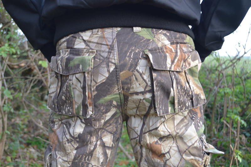 Loshan Sidney pantaloni da uomo motivo Real tree, marroni