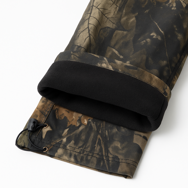 Loshan DarkForrest pantaloni isolanti da uomo, motivo con veri alberi, colore scuro