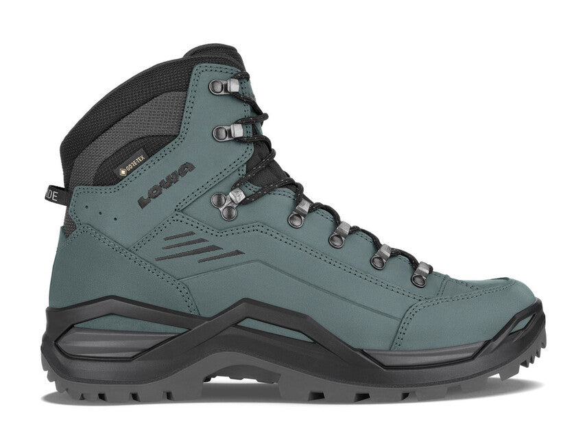 LOWA Renegade EVO GTX MID men's trekking shoes, smoke green/grey