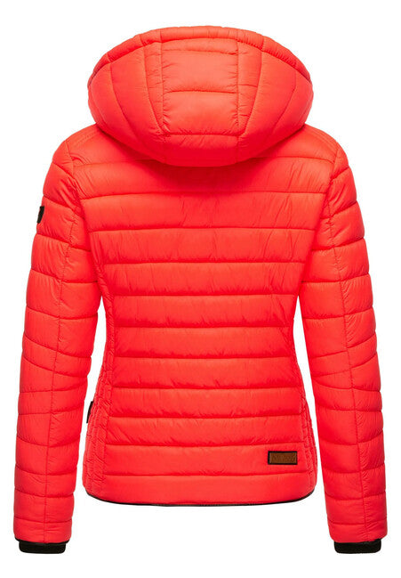 Navahoo Lulana giacca transitoria con cappuccio, corallo neon