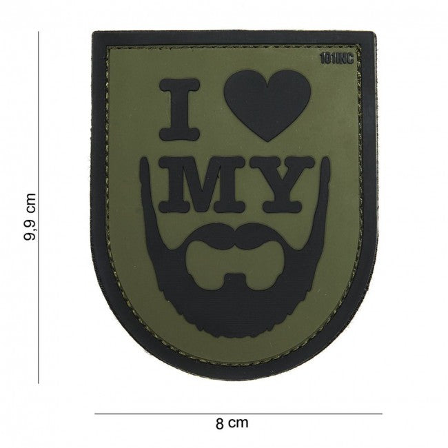 WARAGOD "I love my beard" pvc toppa