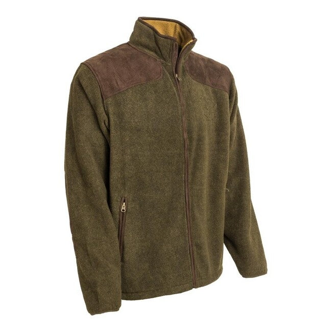 M-Tramp Giacca in pile da caccia Supersoft, verde scuro