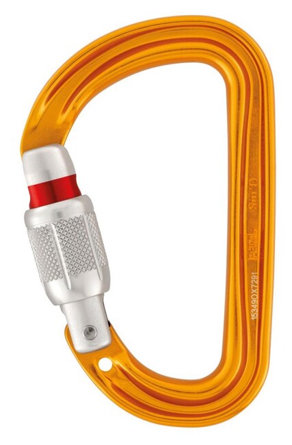 Petzl Sm'D moschettone a vite, con chiusura a vite