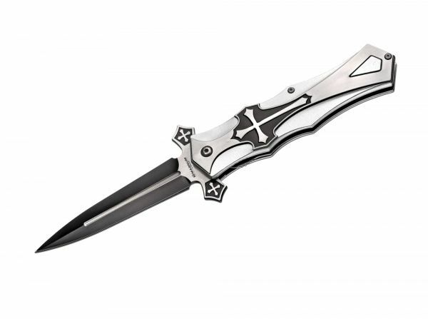 Böker Magnum Crusader coltello 10 cm, nero, alluminio