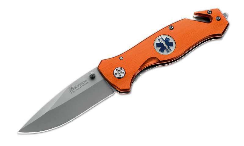 Böker Magnum Medic coltello di soccorso 8,5 cm, arancione, alluminio