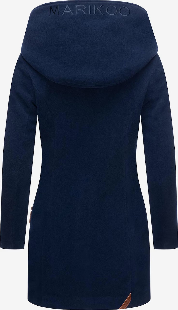 Marikoo MAIKOO cappotto invernale da donna con cappuccio, navy