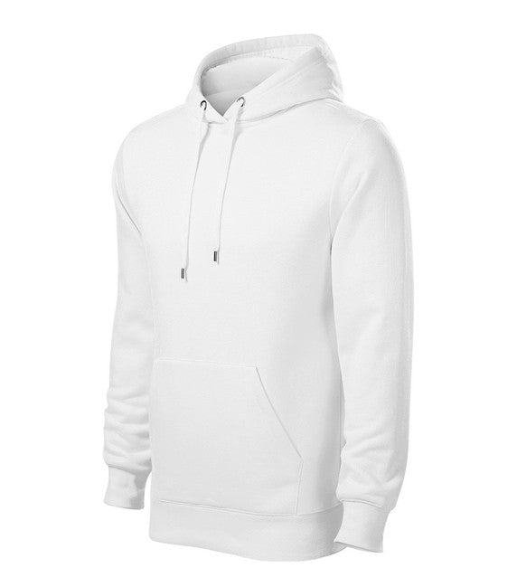 Malfini Cape felpa con cappuccio 320 g/m², bianca