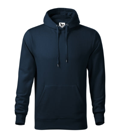 Malfini Cape felpa con cappuccio da uomo, blu scuro
