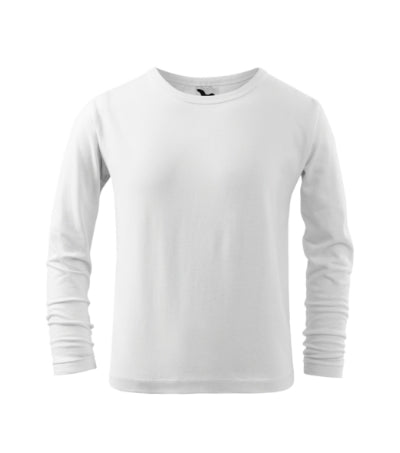 Malfini Fit-T LS maglietta a maniche lunghe per bambini, bianco