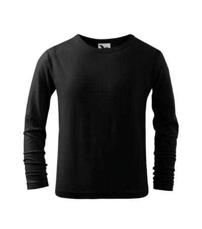 Malfini Fit-T LS maglietta a maniche lunghe per bambini, nero