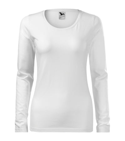 Malfini Slim maglietta a maniche lunghe, bianco
