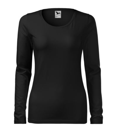 Malfini Slim maglietta a maniche lunghe, nero