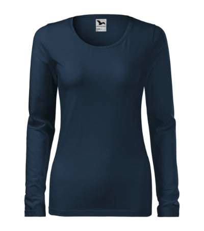 Malfini Slim maglietta a maniche lunghe da donna, blu scuro