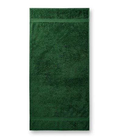 Malfini Terry asciugamano da bagno in cotone 70x140cm, verde bottiglia