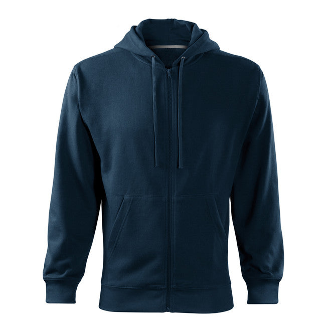Malfini Trendy felpa con zip 300g/m2, blu scuro