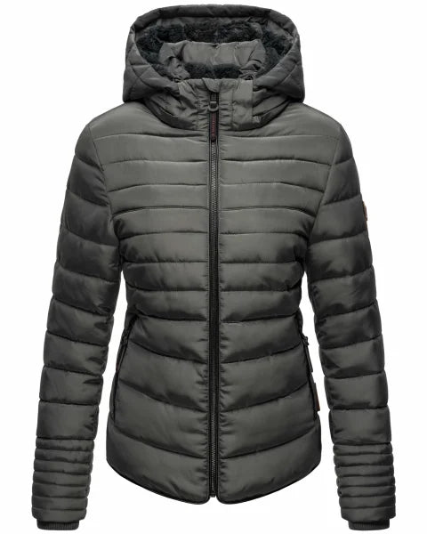 Marikoo Amber giacca invernale da donna con cappuccio, antracite