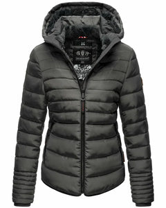 Marikoo Amber giacca invernale da donna con cappuccio, Anthracite