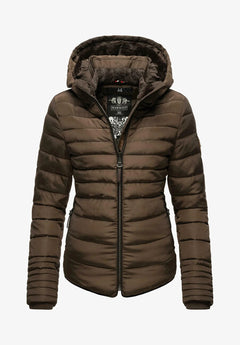 Marikoo Amber giacca invernale con cappuccio da donna, Dark choco