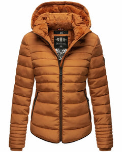 Marikoo Amber giacca invernale da donna con cappuccio, Rusty cinnamon