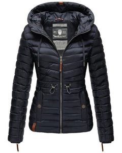 Marikoo ANIYAA giacca mezza stagione da donna con cappuccio, Navy