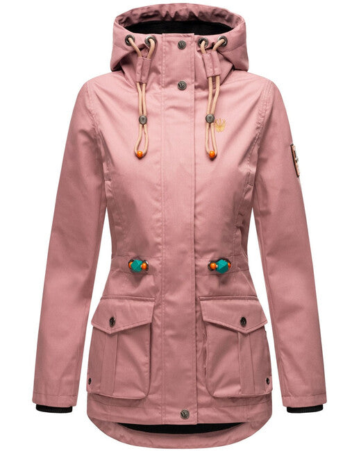 Marikoo BABETAA giacca transitoria da donna, rosa scuro