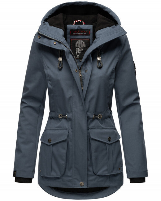 Marikoo Babetaa Princess giacca transitoria da donna con cappuccio, blu