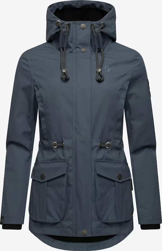 Marikoo Babetaa Princess giacca transitoria da donna con cappuccio, navy
