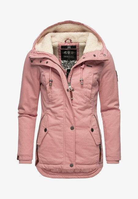 Marikoo BIKOO giacca invernale da donna con cappuccio, rosa cipria