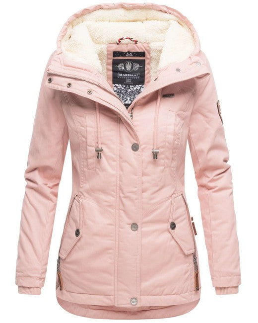 Marikoo BIKOO giacca invernale da donna con cappuccio, rosa