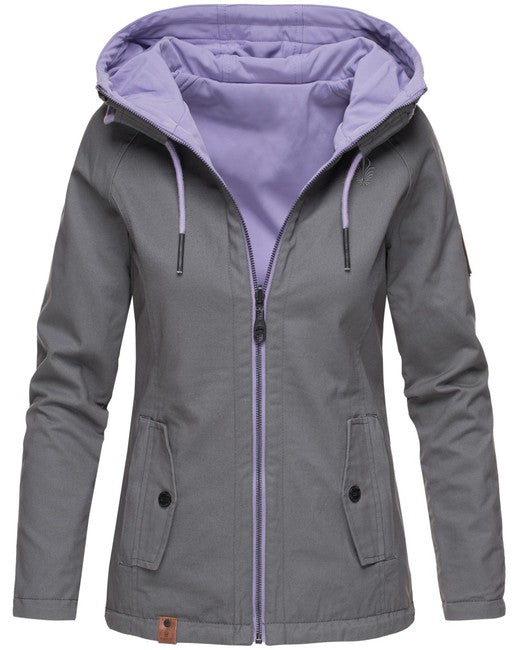 Marikoo CHUU giacca softshell reversibile di transizione 2in1 da donna, antracite