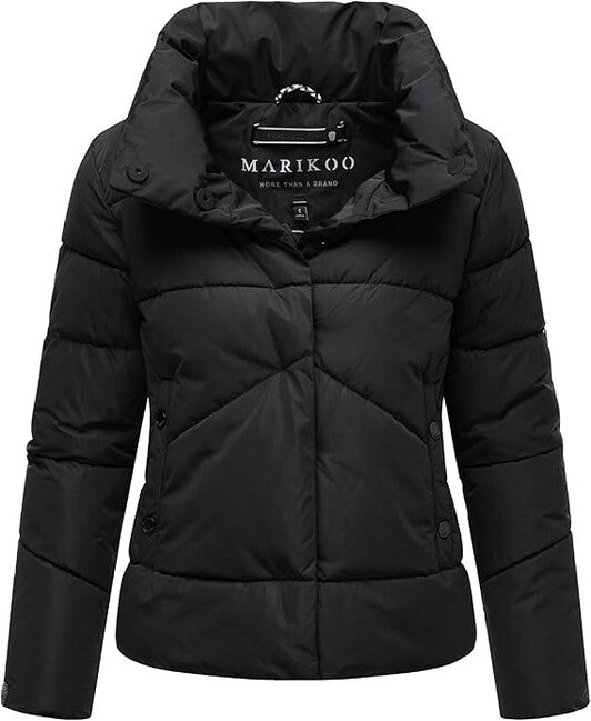 Marikoo Jalliaa giacca invernale corta da donna, nera