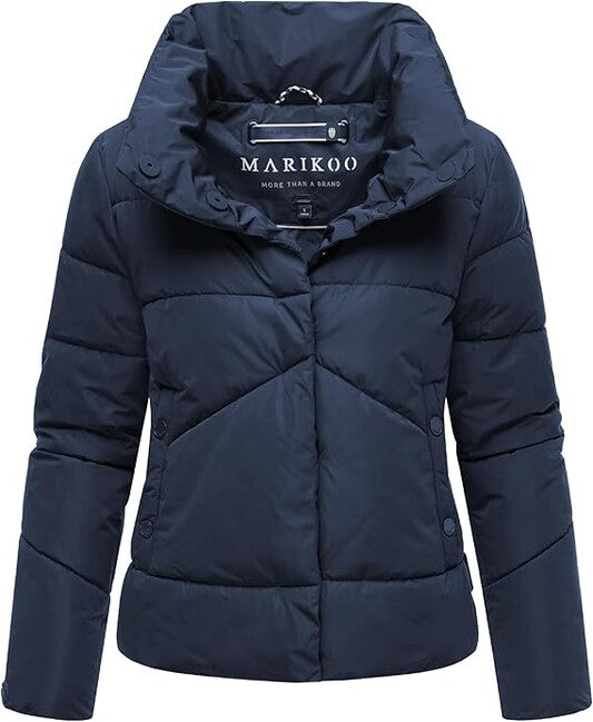 Marikoo Jalliaa giacca invernale corta da donna, blu navy